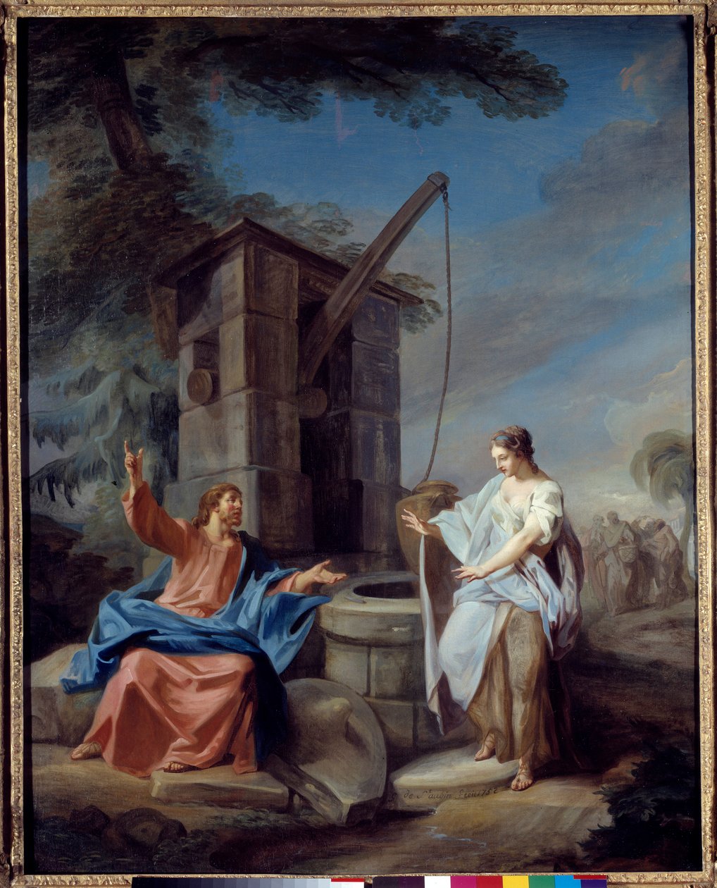 Christus und die Samariterin von Gabriel de Saint Aubin