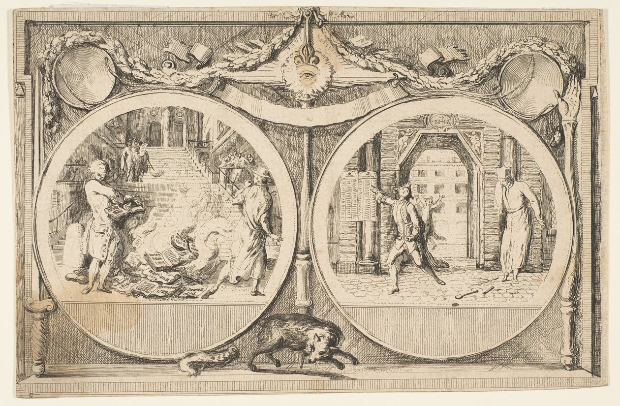 Die Vertreibung der Jesuiten, 1761 von Gabriel de Saint Aubin