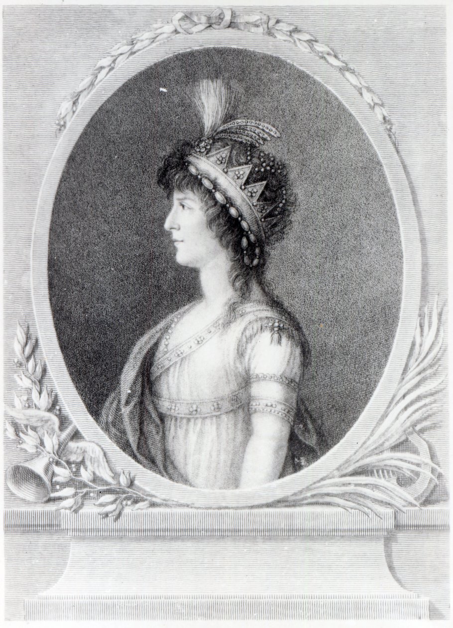 Angelica Catalani, graviert von Francesco Bartolozzi, 1802 von Gaetano Basteris