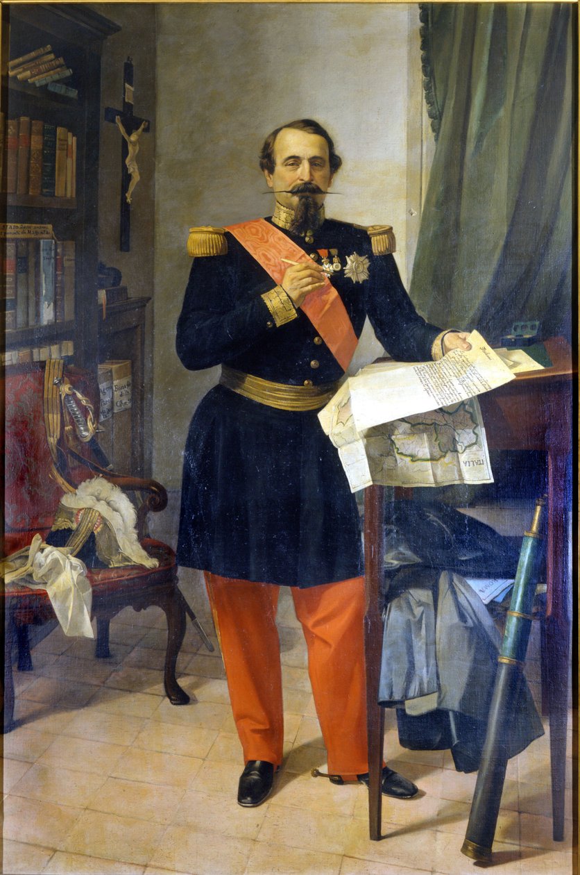 Napoleon III. Gemälde von Gaetano Belvederi. 19. Jahrhundert. Bologna von Gaetano Belvederi