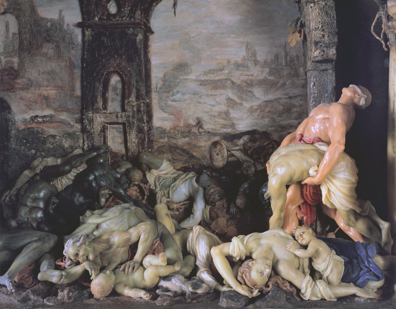 Die Pest (Detail) von Gaetano Giulio Zumbo