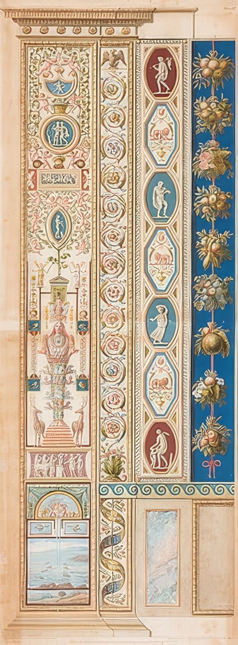 Pilaster Loggia VI (Verzierung mit der Diana von Ephesus) von Gaetano Savorelli