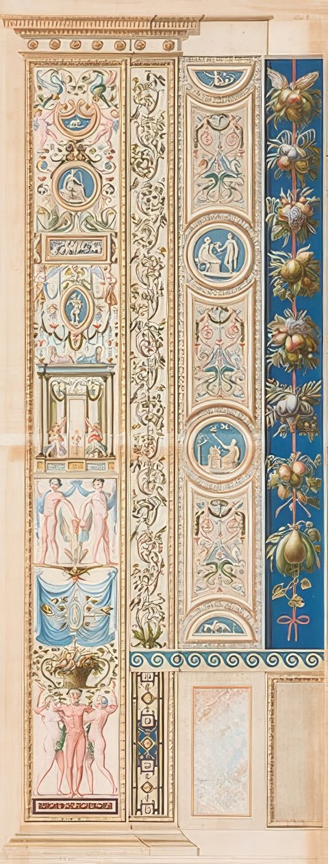 Pilaster Loggia X (Verzierung von einer Gruppe getragen) von Gaetano Savorelli