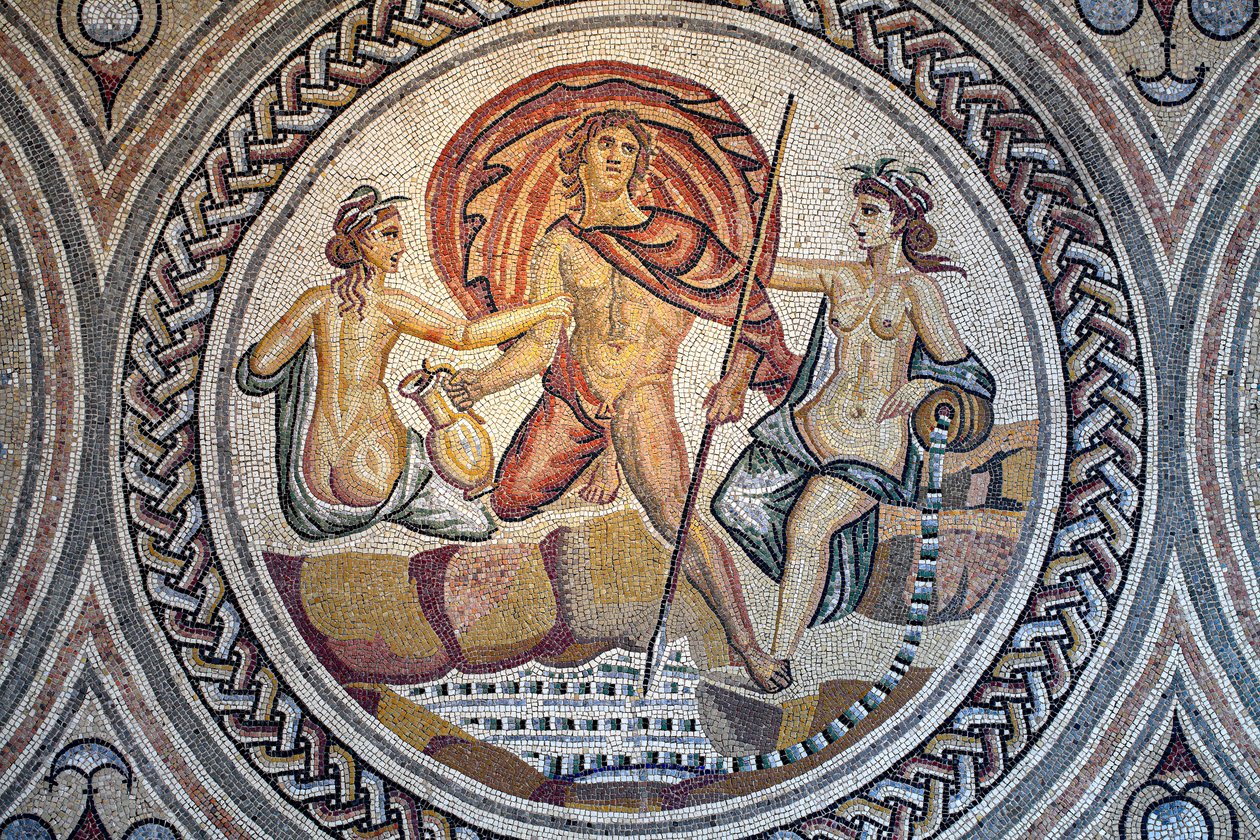 Mosaik von Hylas und den Nymphen von Gallo-Roman Gallo-Roman