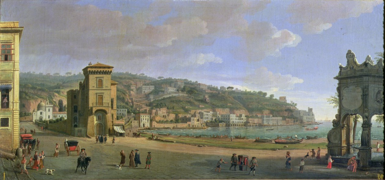 Die Riviera von Chiaia in Neapel von Gaspar van Wittel