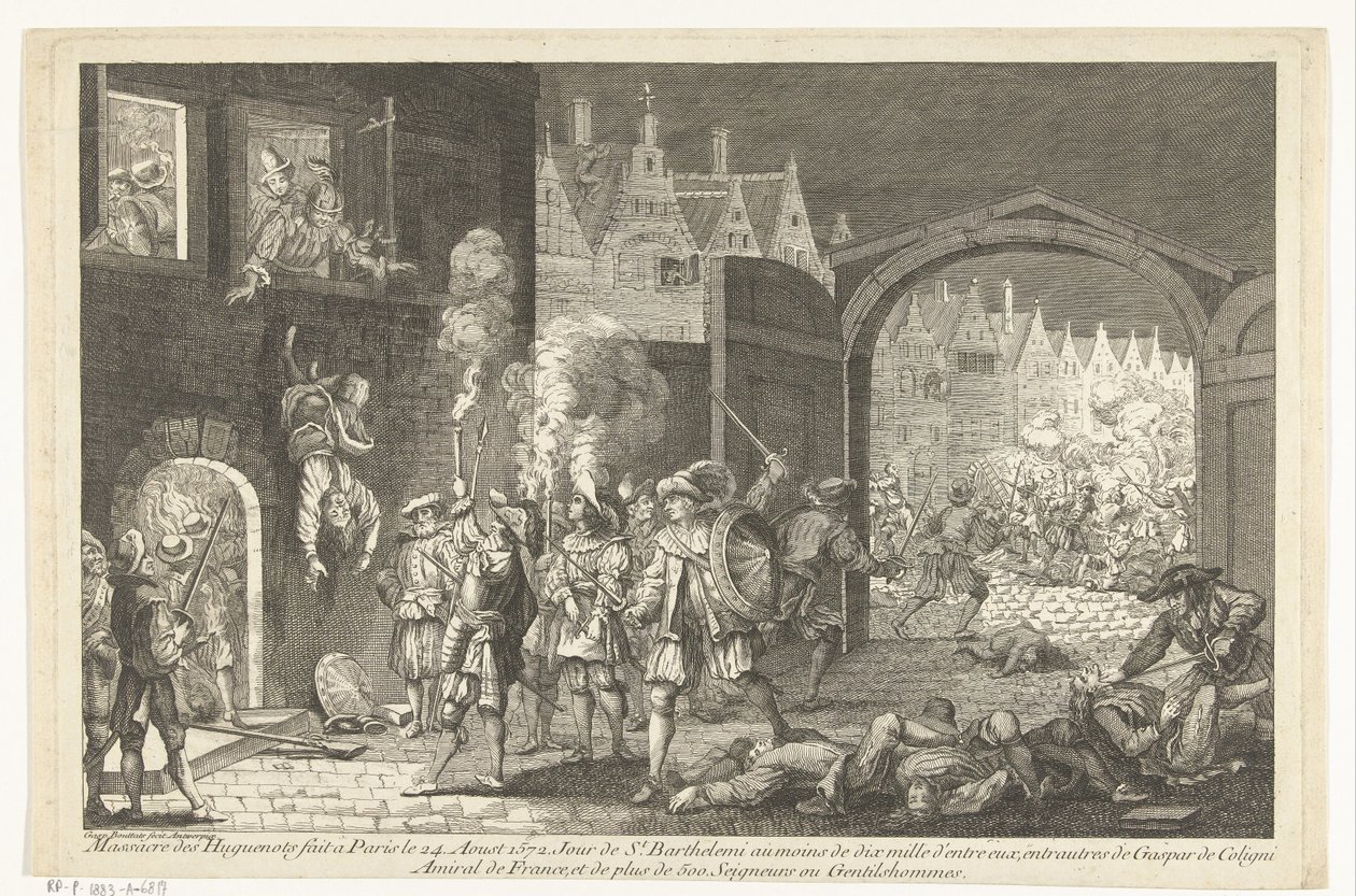 Bartholomäusnacht, 1572 von Gaspar Bouttats