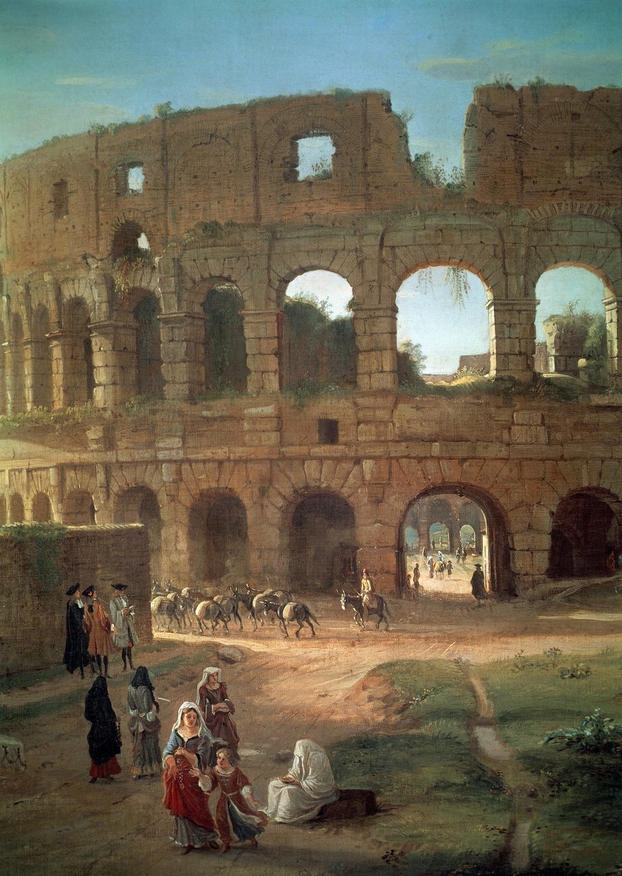 Das Kolosseum (Detail) von Gaspar van Wittel