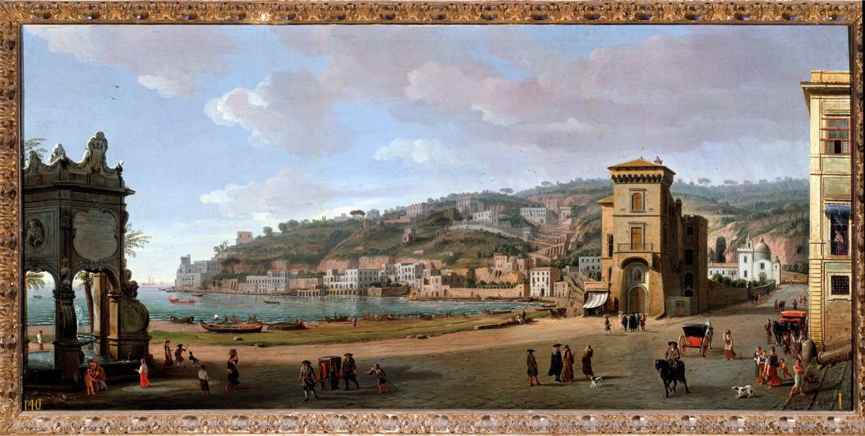 Ansicht des Chiaia-Viertels, Neapel von Gaspar van Wittel
