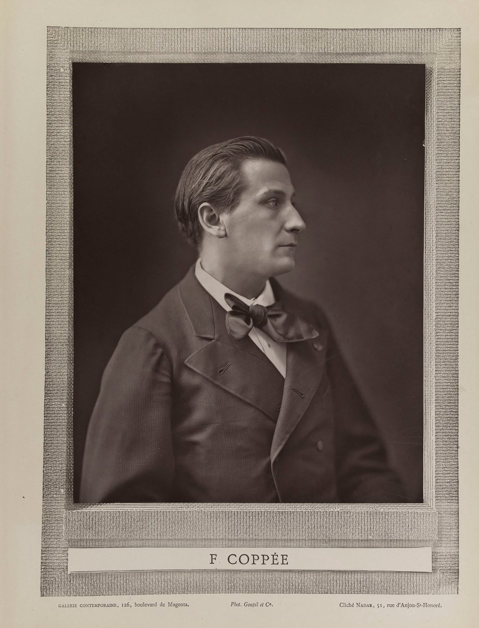 Porträt des Dichters François Coppée, c. 1875 von Gaspard Félix Nadar
