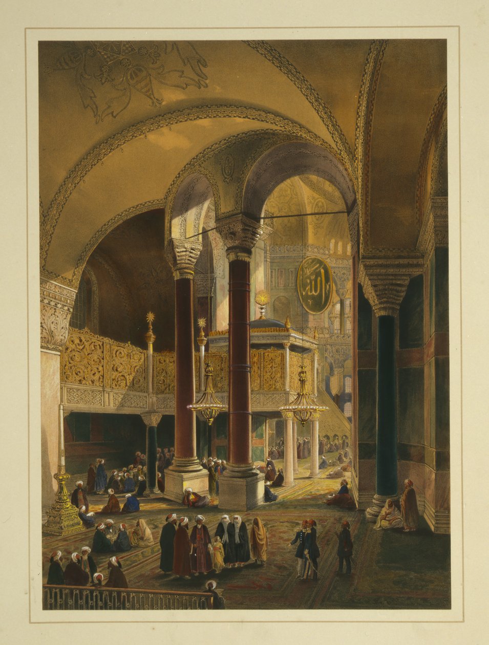 Die kaiserliche Galerie in der Ayasofya-Moschee, ehemals die Kirche Hagia Sophia von Gaspard Fossati