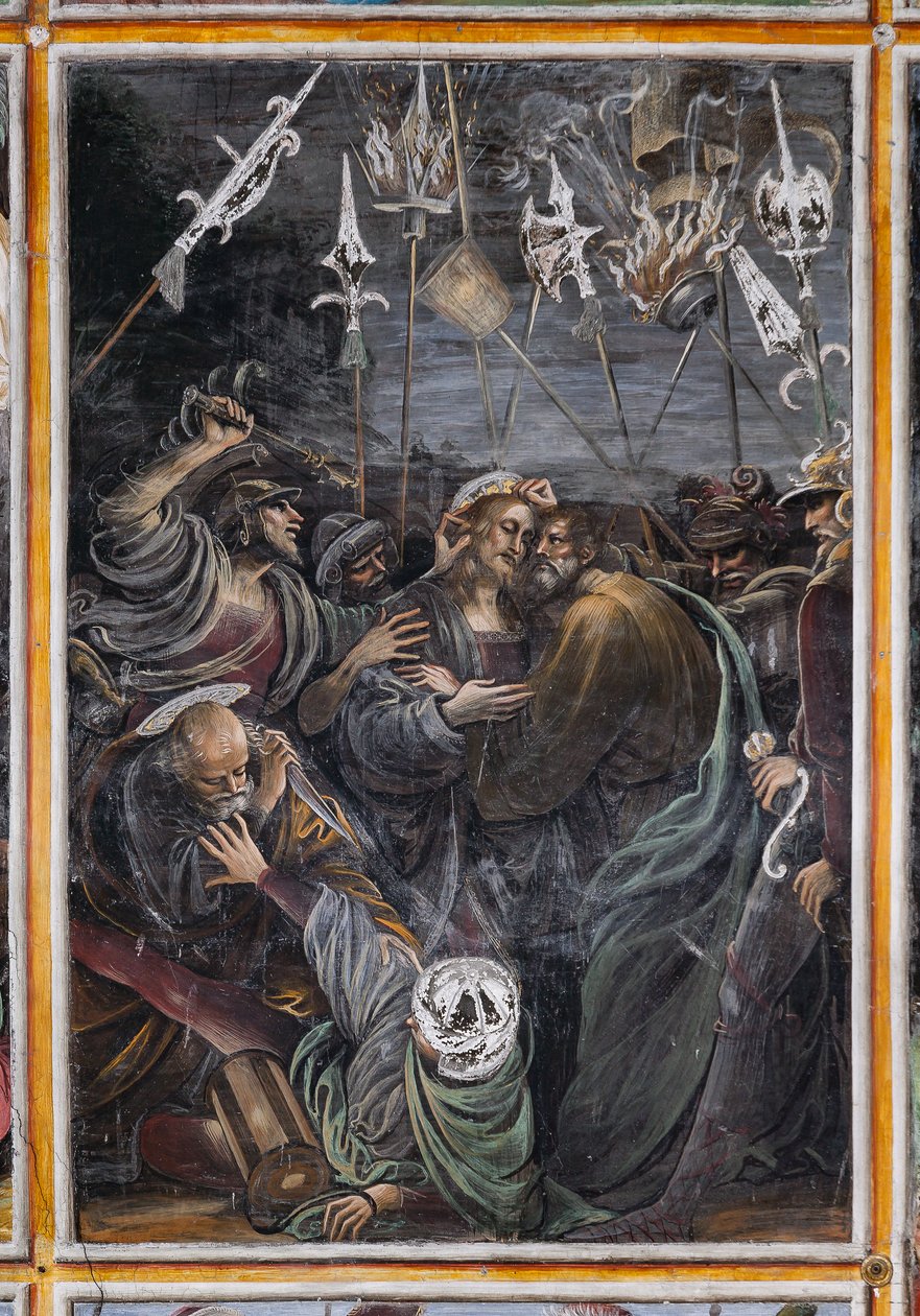Der Kuss des Judas (Detail) von Gaudenzio Ferrari