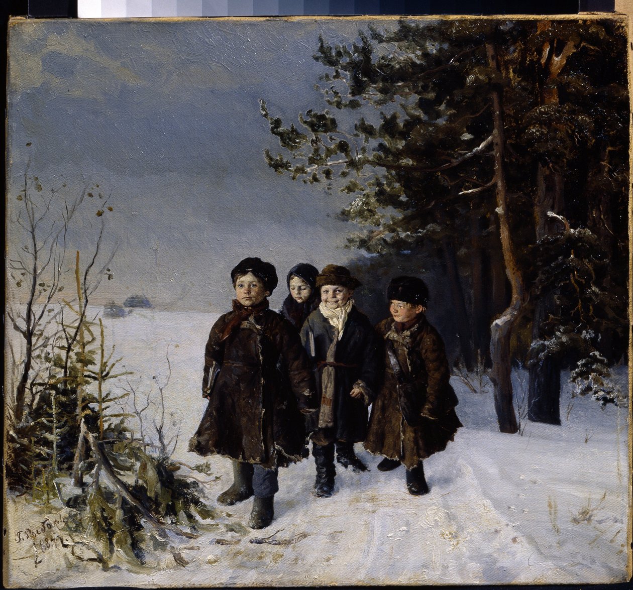 Rückkehr aus der Schule von Gavriil Fyodorovich Rybakov