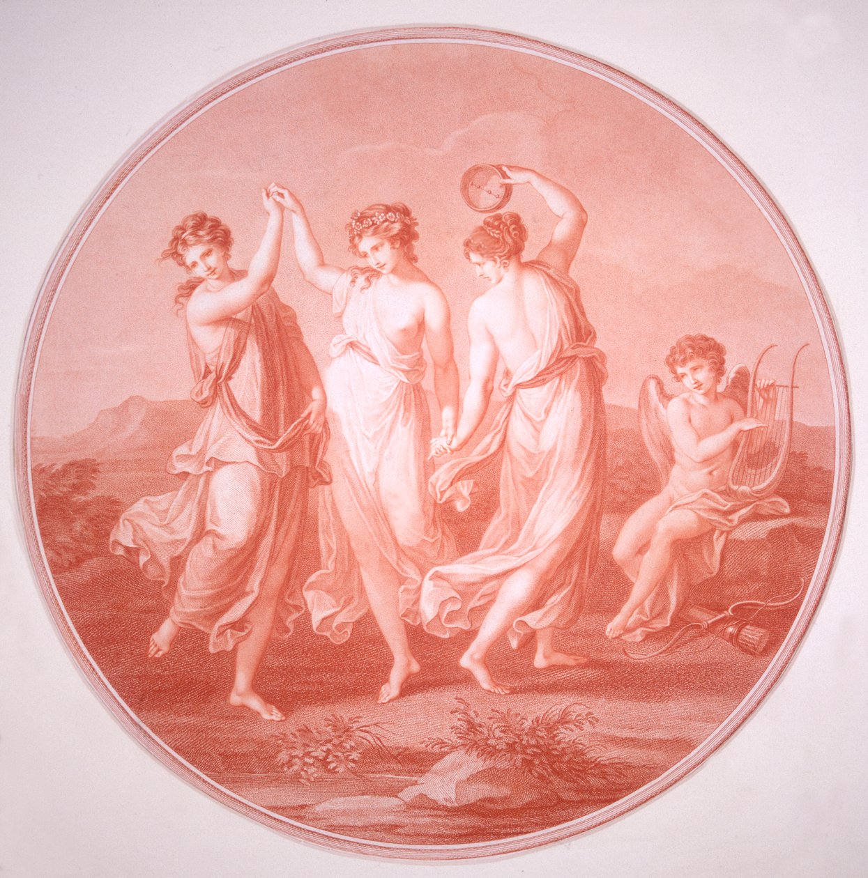 Die drei Grazien und Amor von Gavrila Ivanovitch Scorodomoff