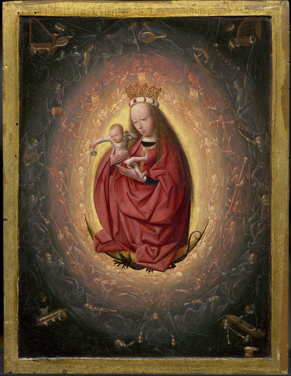 Die Verherrlichung der Jungfrau, um 1490 von Geertgen Tot sint Jans