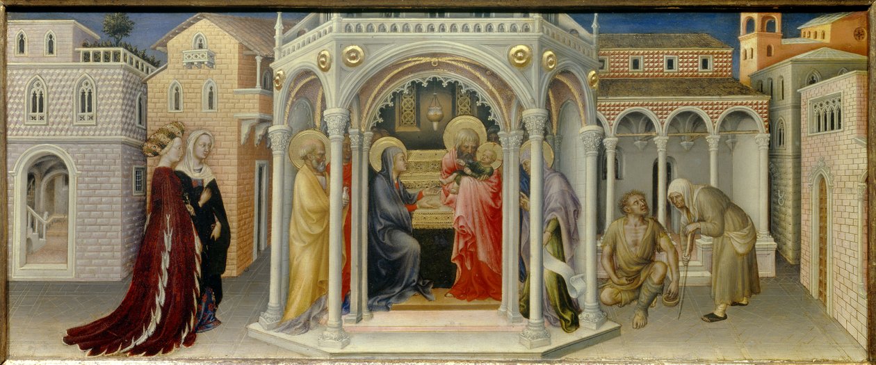 Darstellung im Tempel von Gentile da Fabriano