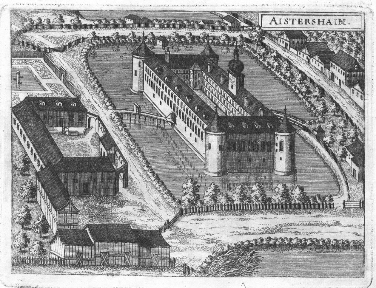 Schloss Aistersheim um 1674 von Georg Matthaus Vischer