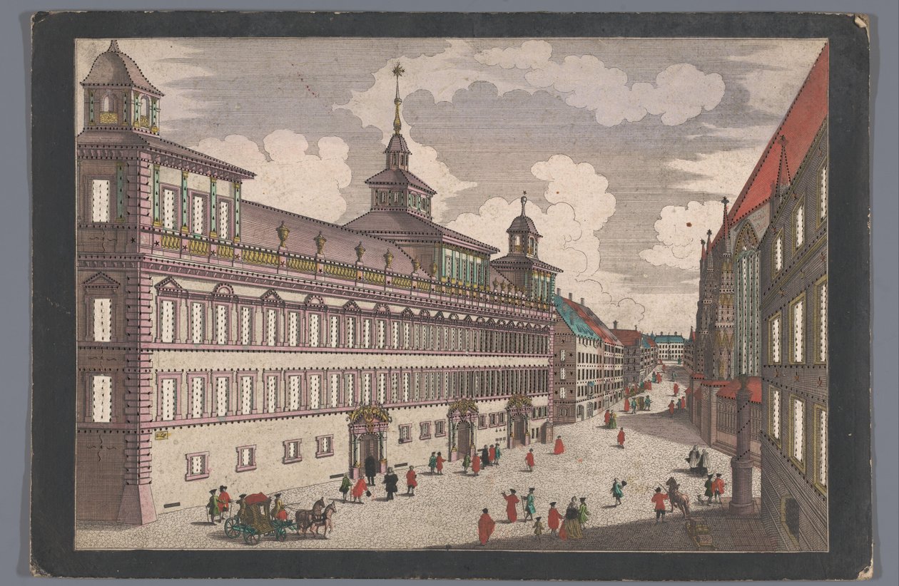 Ansicht des Rathauses in Nürnberg von Georg Balthasar Probst (possibly)