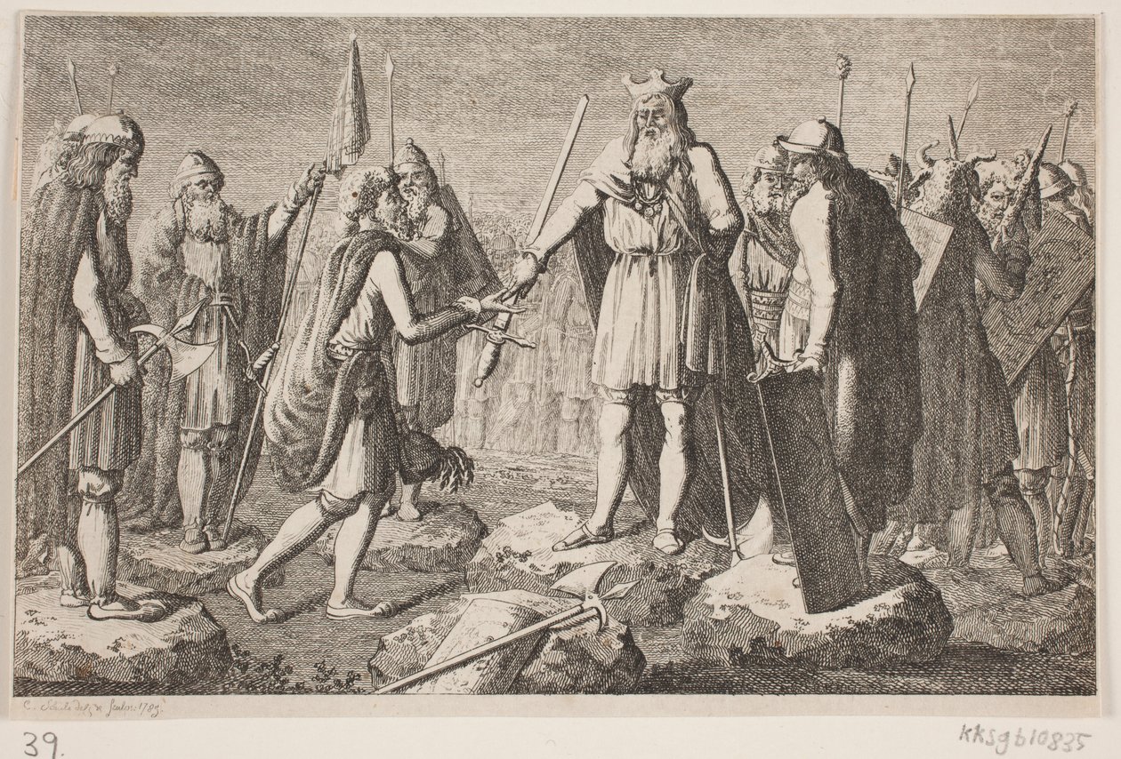 Titelvignette zu "Lexicon über adelige Familien in Dänemark, Norwegen und Herzogtümern" von Georg Christian Schule