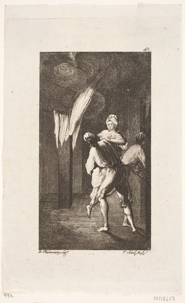 Titelvignette zu Smollett "Peregrine Pickles Abenteuer" von Georg Christian Schule