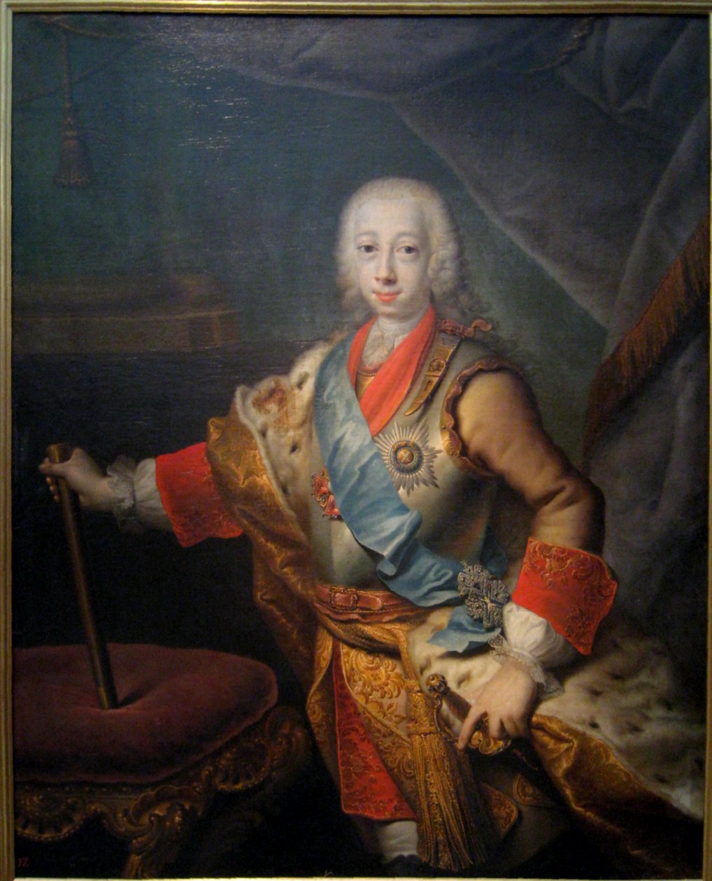 Porträt von Großherzog Peter Fedorovich (später Kaiser Peter III) von Georg Cristoph Grooth