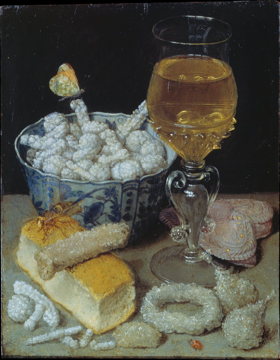 Stillleben mit Brot und Süßigkeiten von Georg Flegel