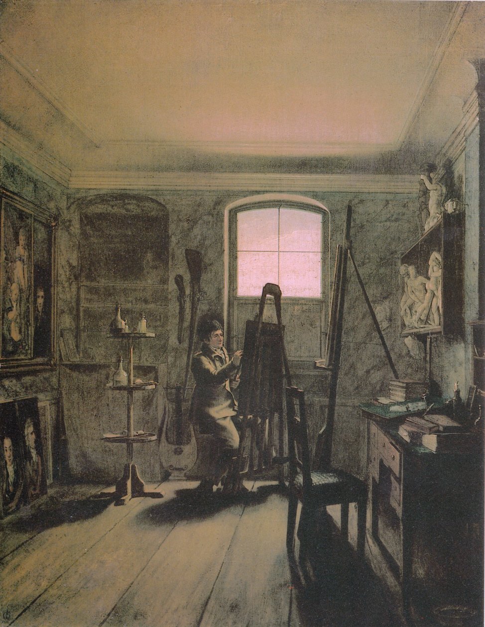 Der Maler Gerhard von Kügelgen in seinem Atelier von Georg Friedrich Kersting