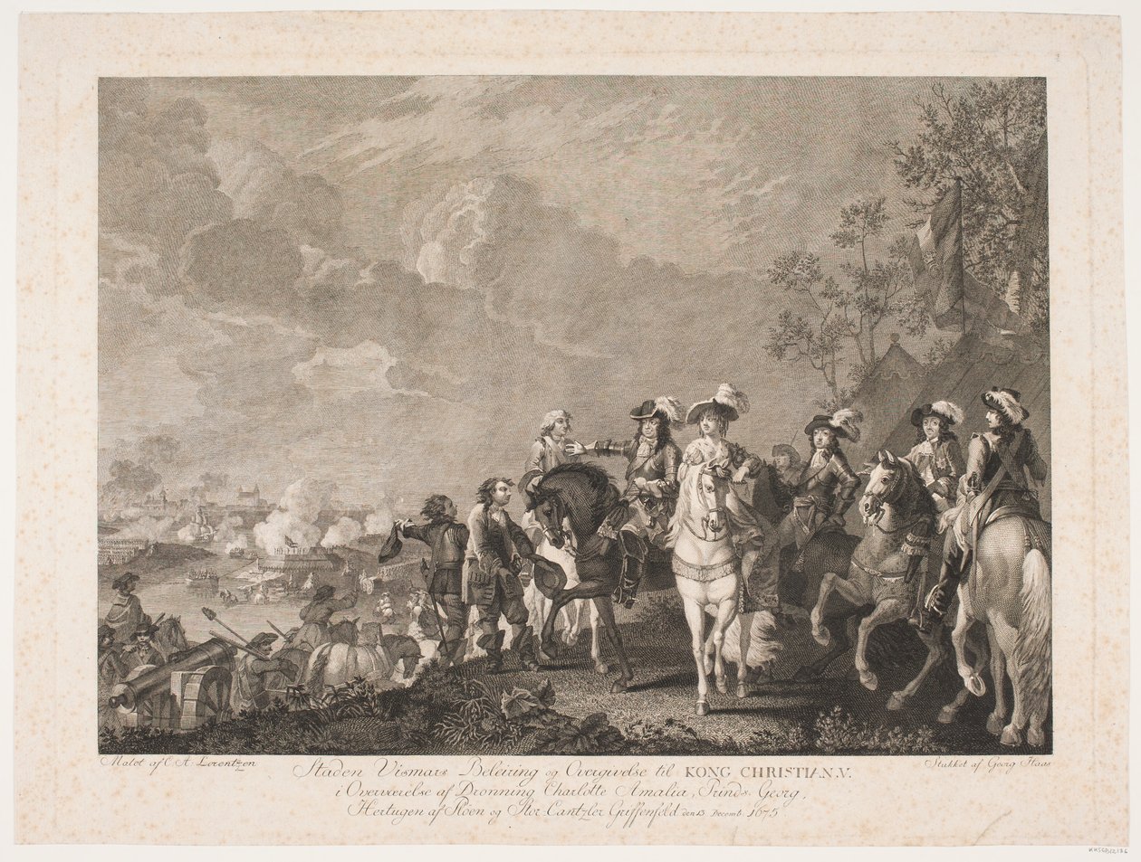 Belagerung und Übergabe der Stadt Wismar an König Christian V von Georg Haas
