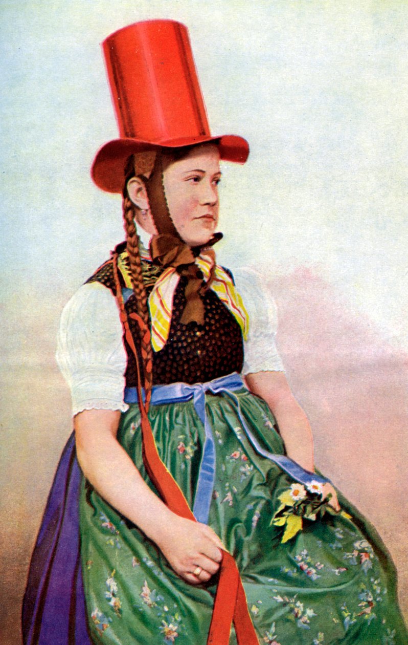 Eine Waldjungfrau in ihrem Sonntagskleid, 1922 von Georg Haeckel