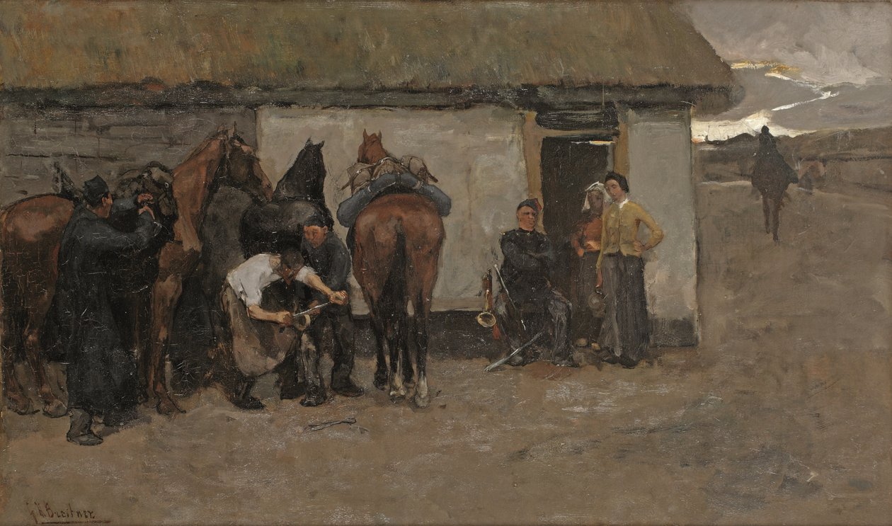 Der Schmied, ca. 1881-84 von Georg Hendrik Breitner