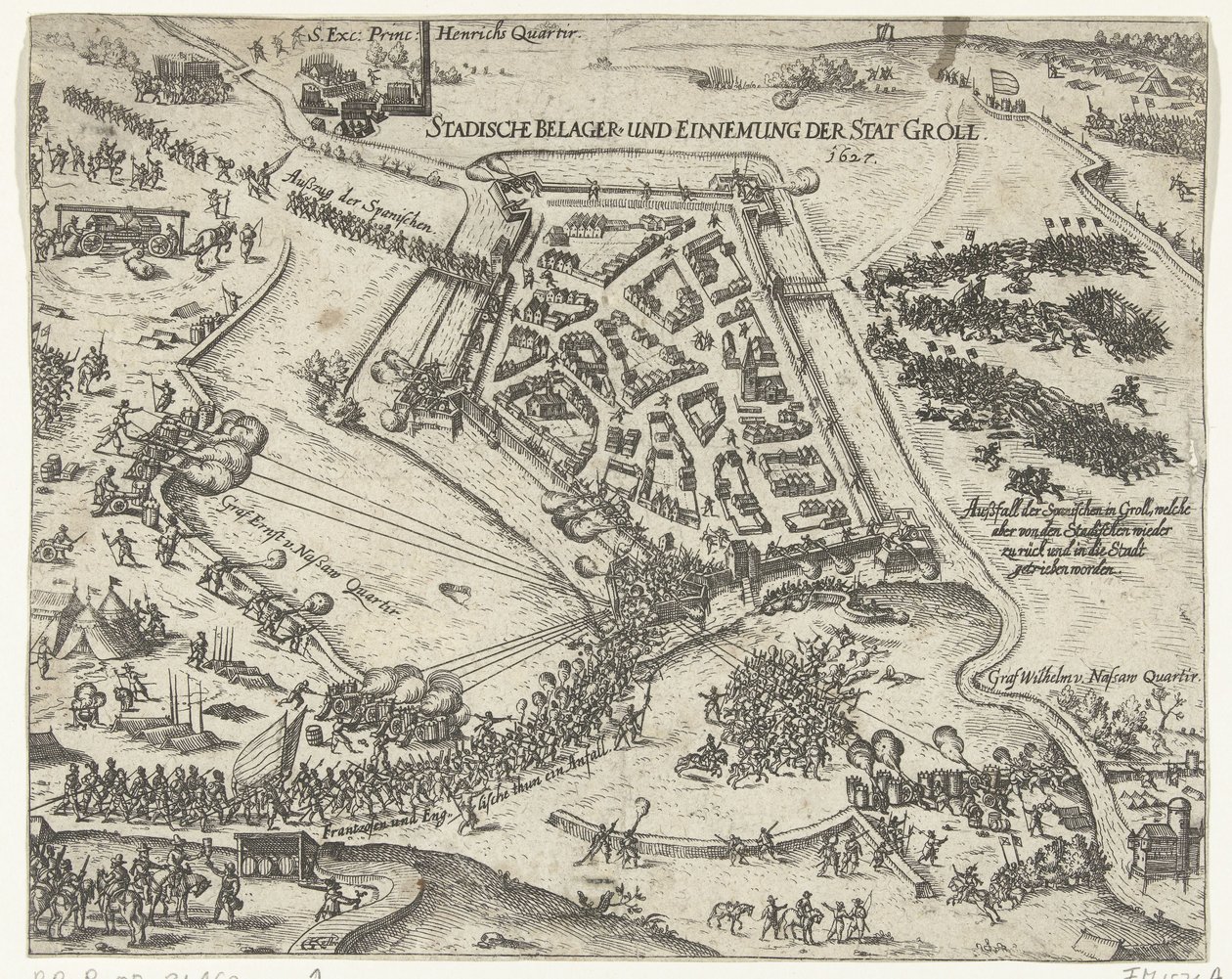 Belagerung von Grol durch Friedrich Heinrich, 1627 von Georg Keller