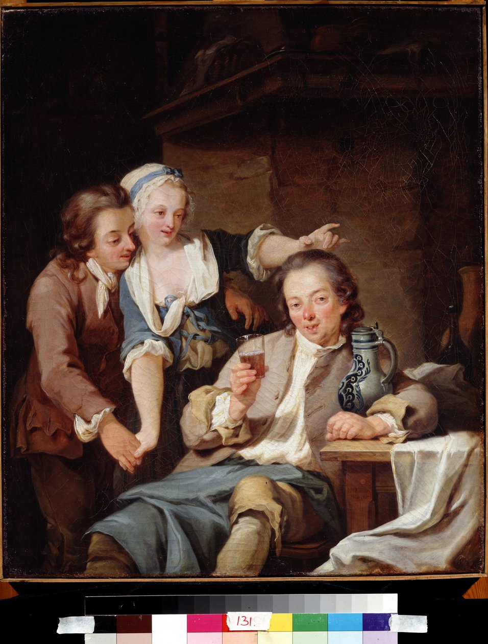 Ein betrogener Ehemann (Wein und Liebe) von Georg Melchior Kraus
