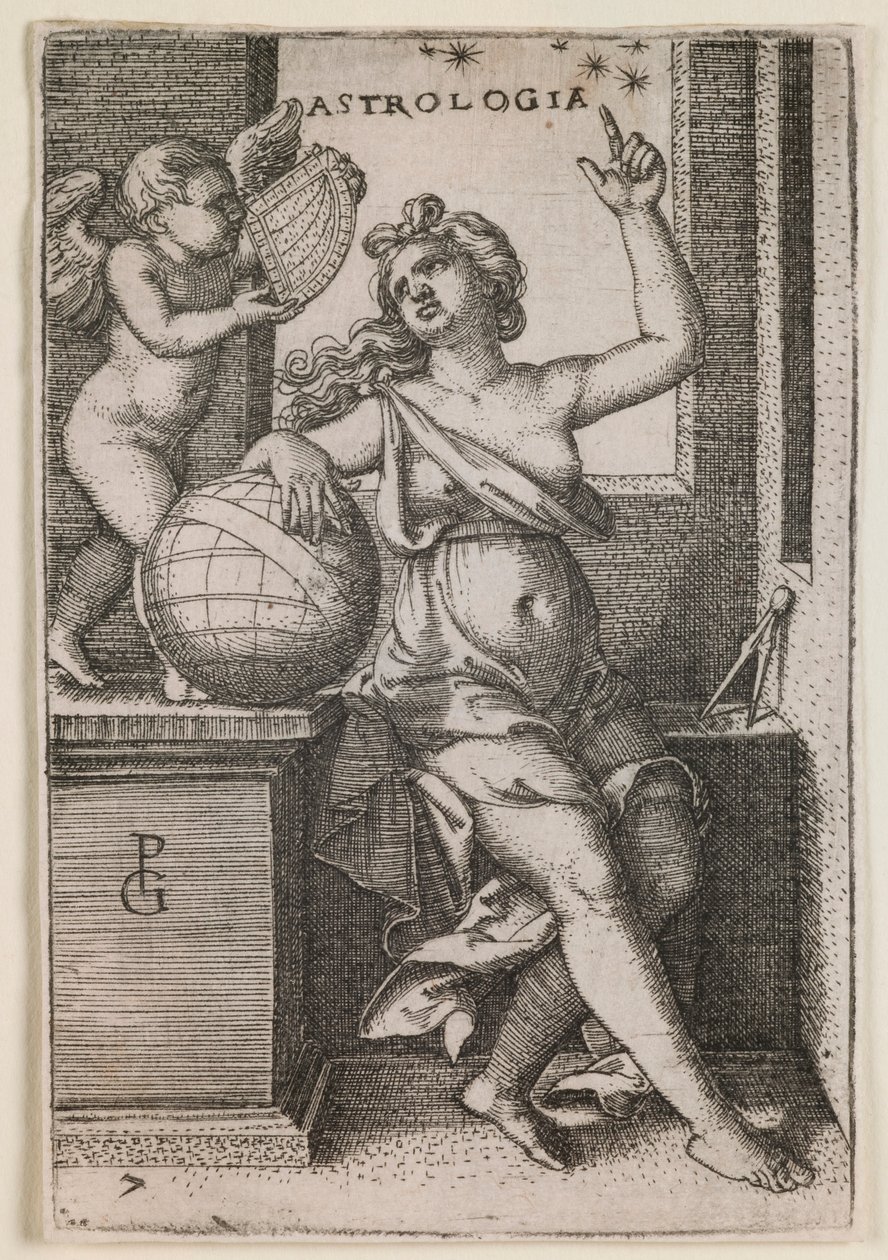 Astrologia, aus der Serie „Die Freien Künste“ von Georg Pencz