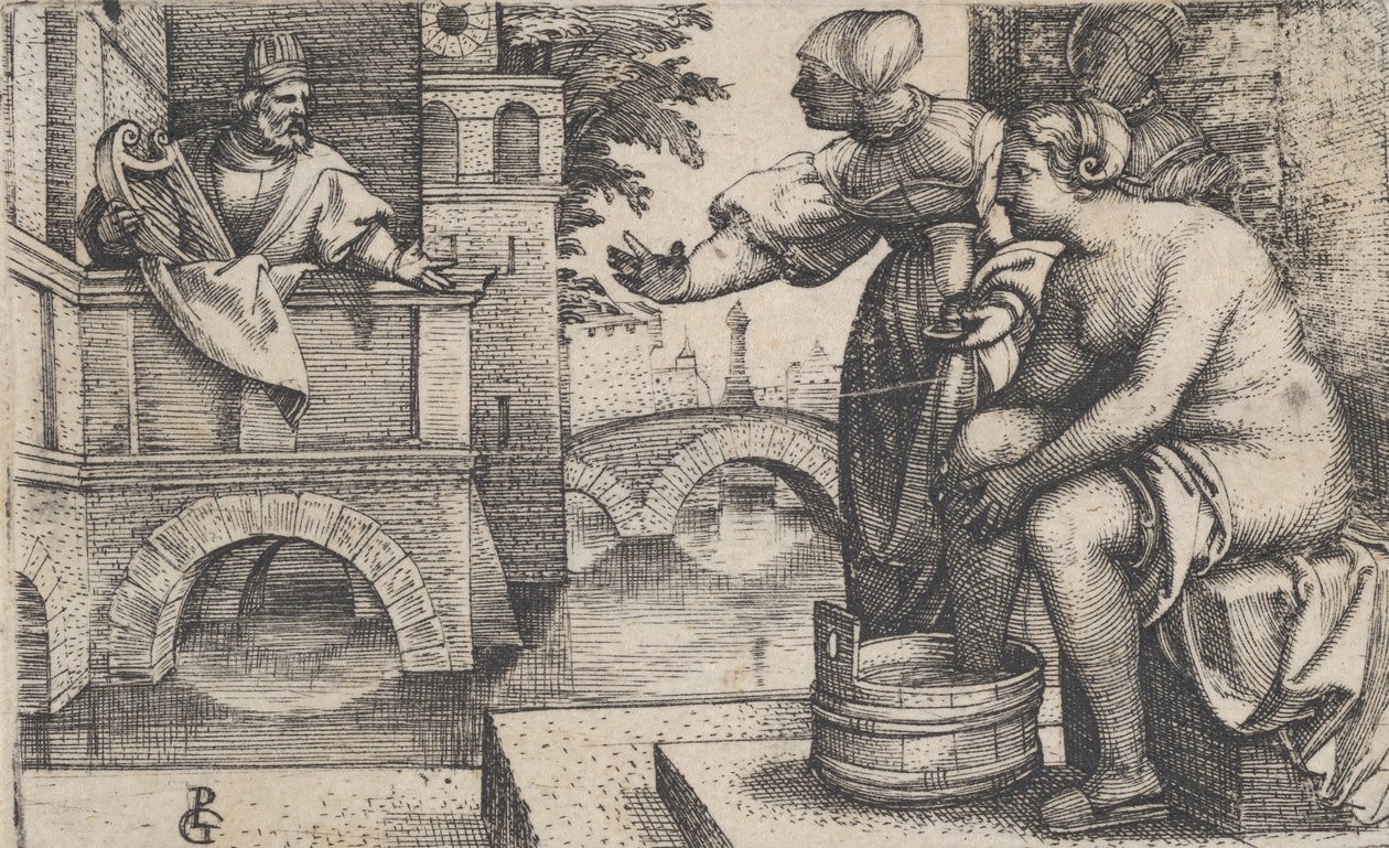 David und Bathseba von Georg Pencz