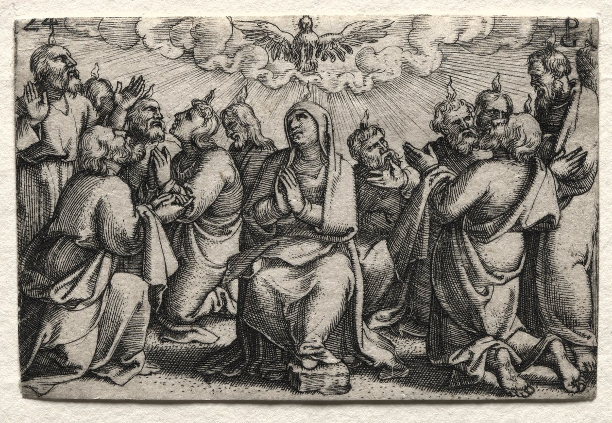 Das Leben Jesu Christi: Der Abstieg des Heiligen Geistes von Georg Pencz