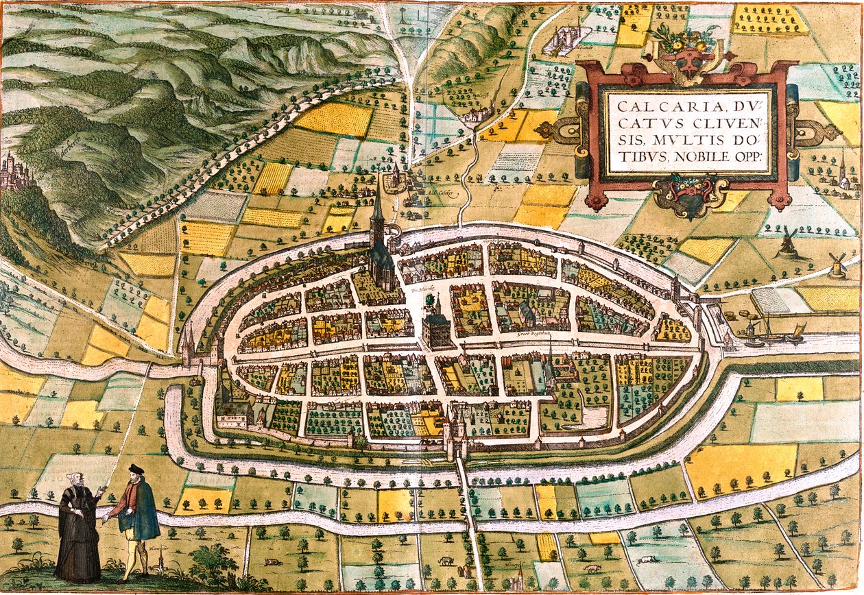 Kalkar, Deutschland von Georg and Hogenberg Franz (1535 90) Braun