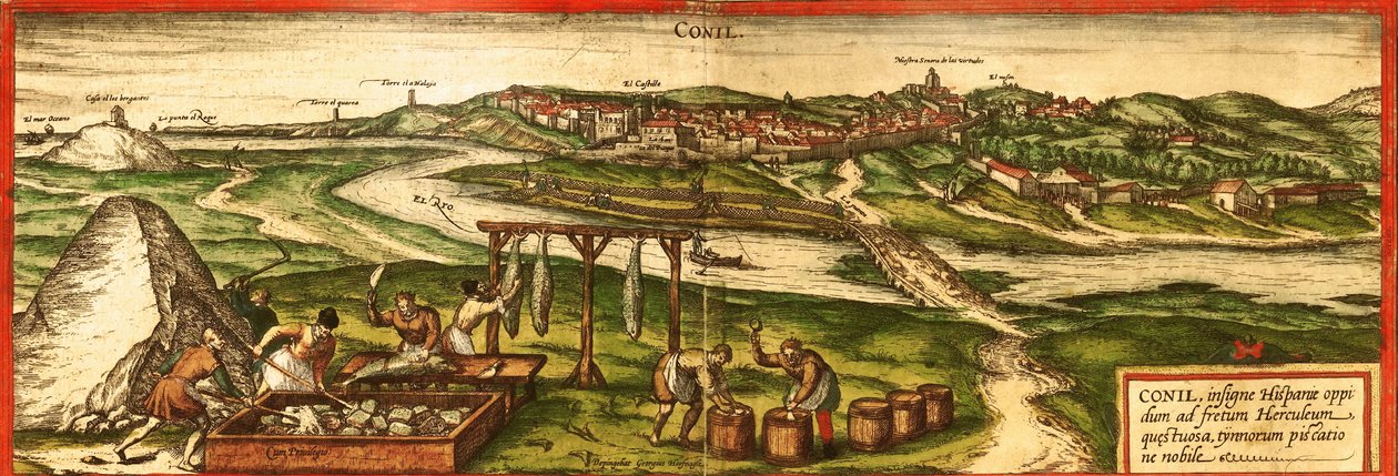 Kartenmerkmale Stränge von Georg and Hogenberg Franz (1535-90) Braun