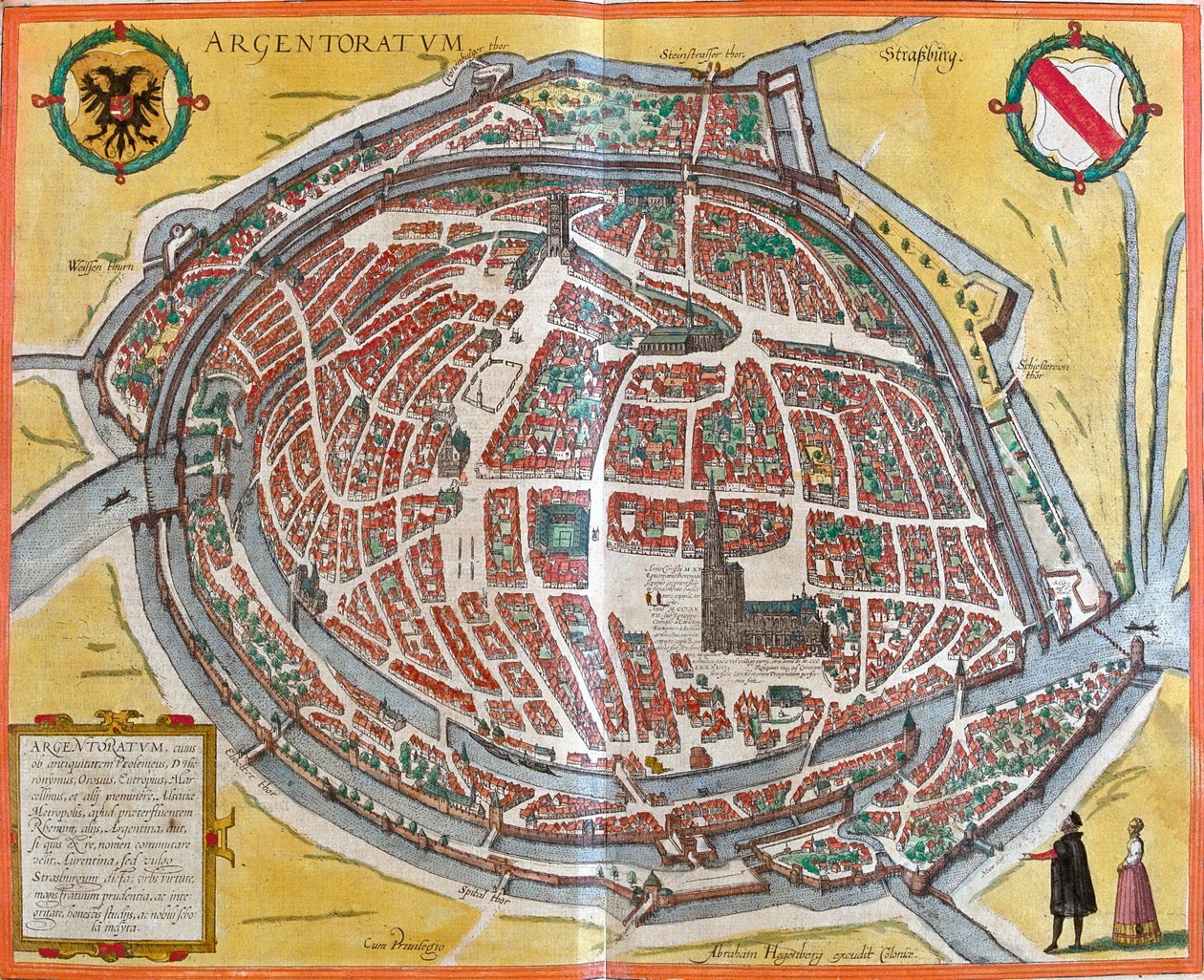Straßburg, Frankreich von Georg and Hogenberg Franz (1535 90) Braun