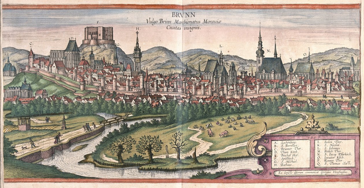 Brünn, Tschechische Republik (Gravur) von Georg Braun and Hogenberg Franz