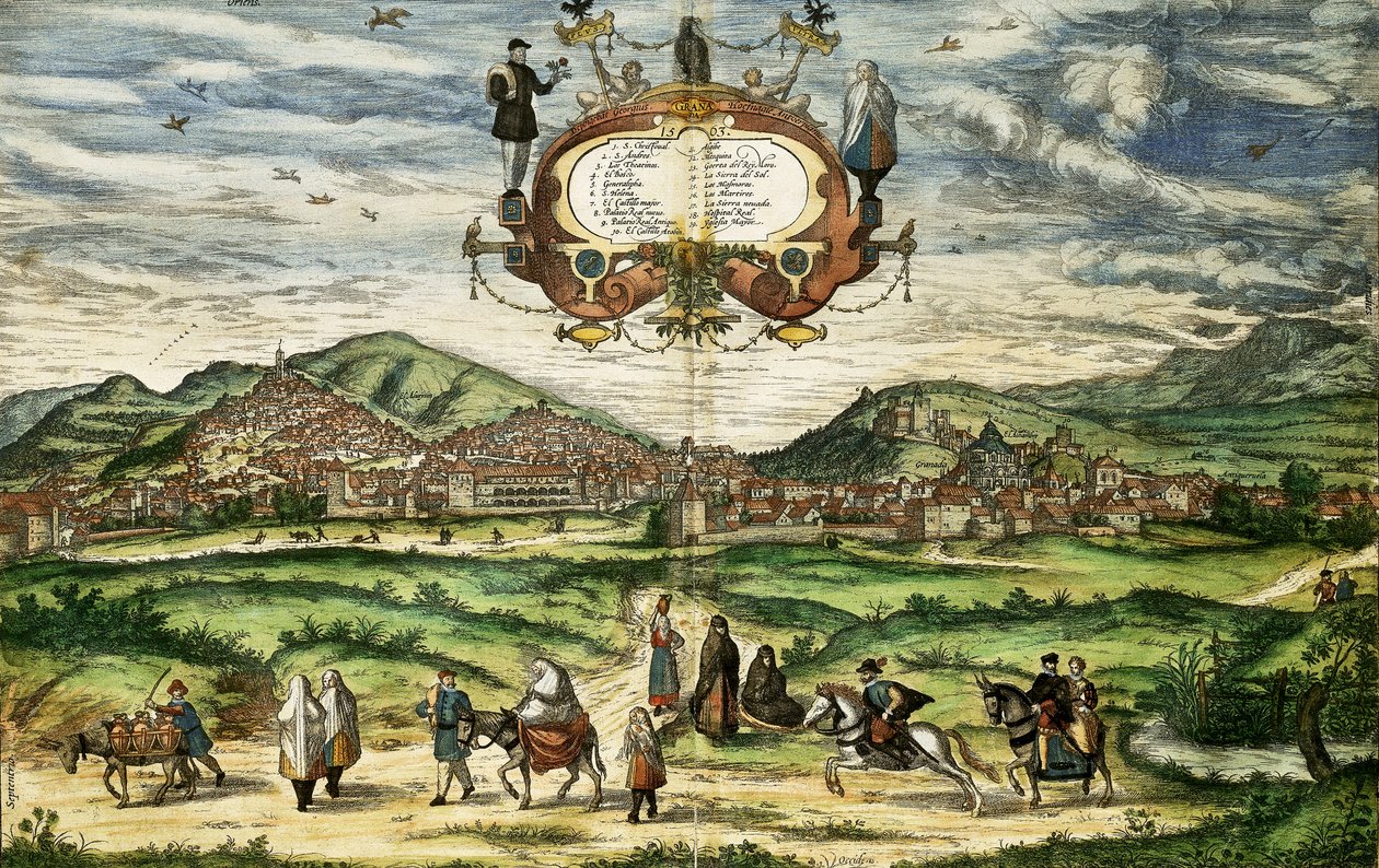 Karte von Granada, aus 