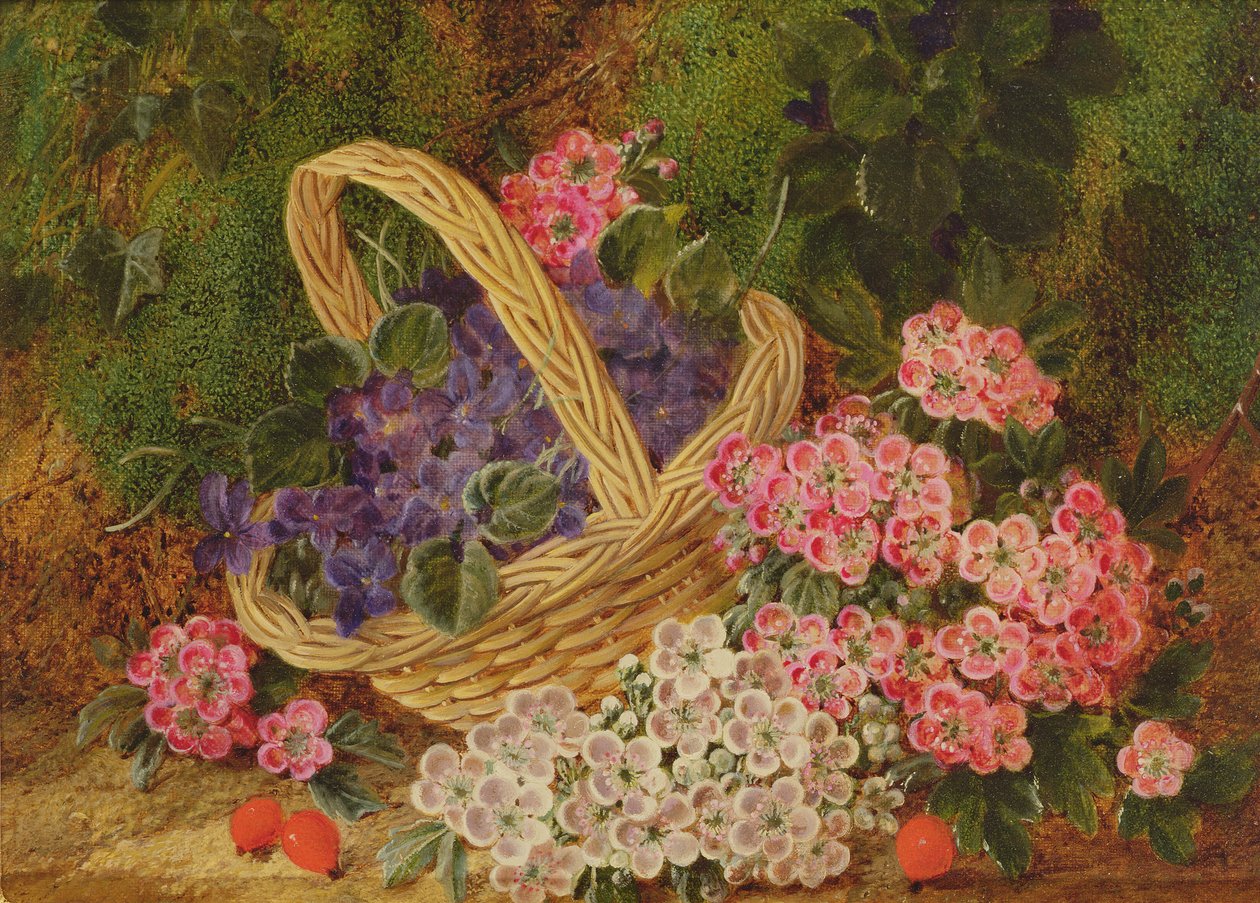 Blumenkorb von George Clare: hochwertiger Kunstdruck