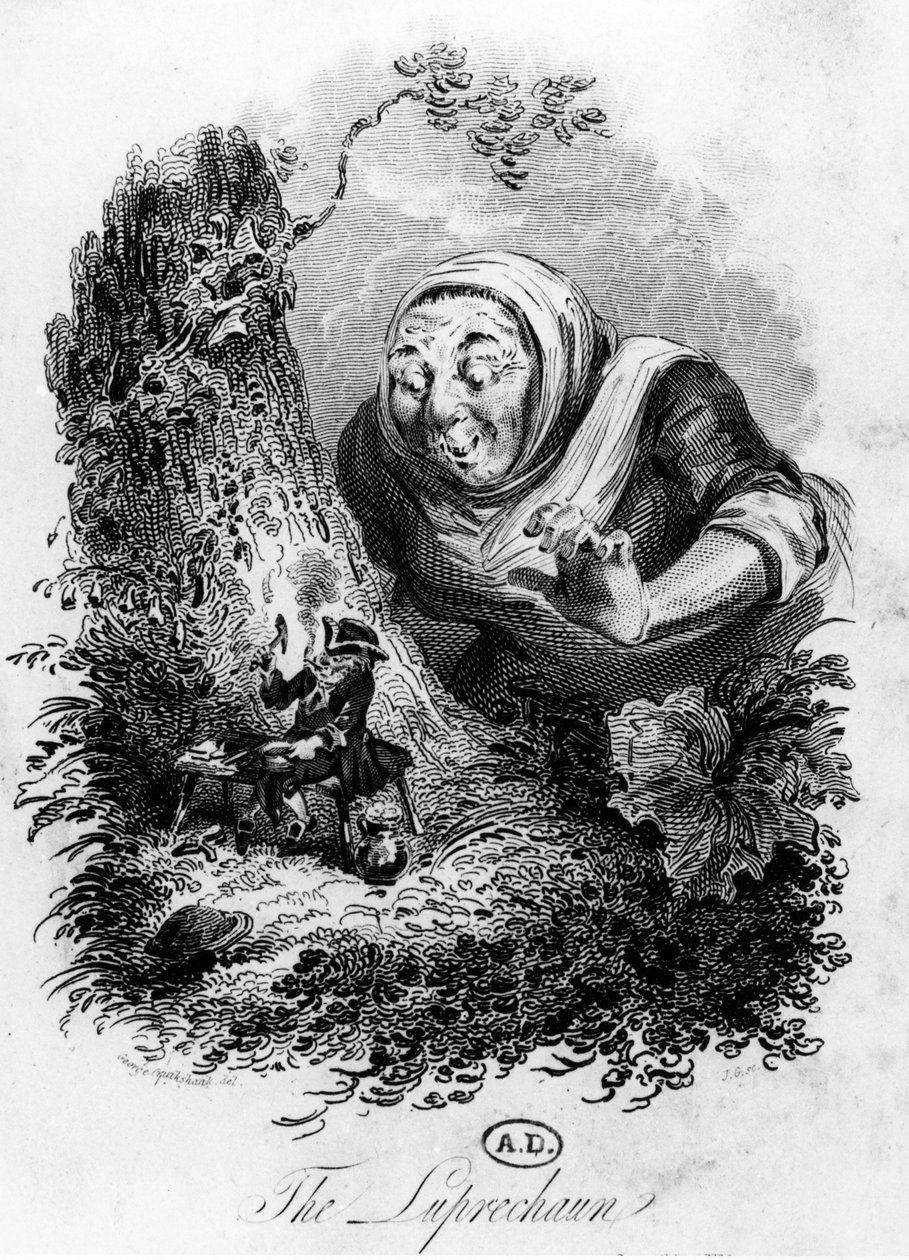 Der Leprechaun, ca. 1800-50 von George Cruikshank