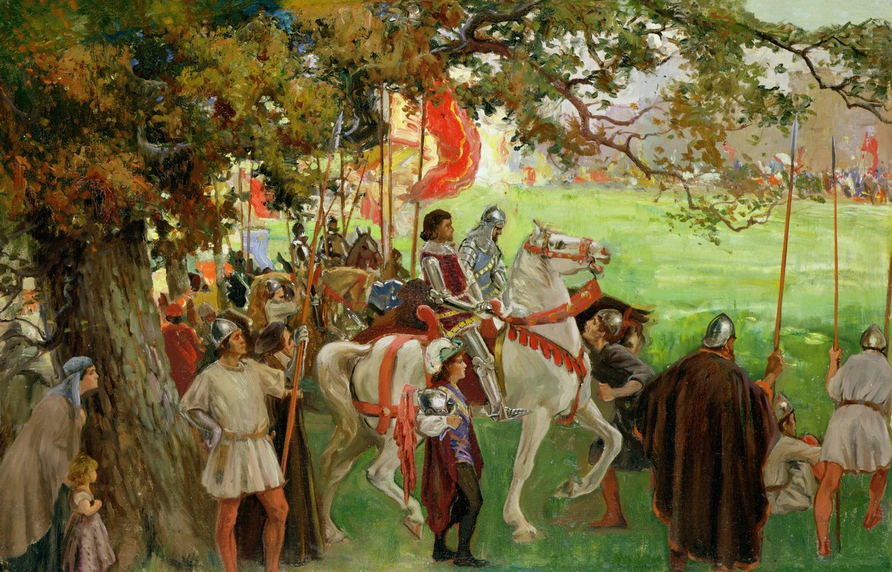 Ritter versammeln sich, aus 