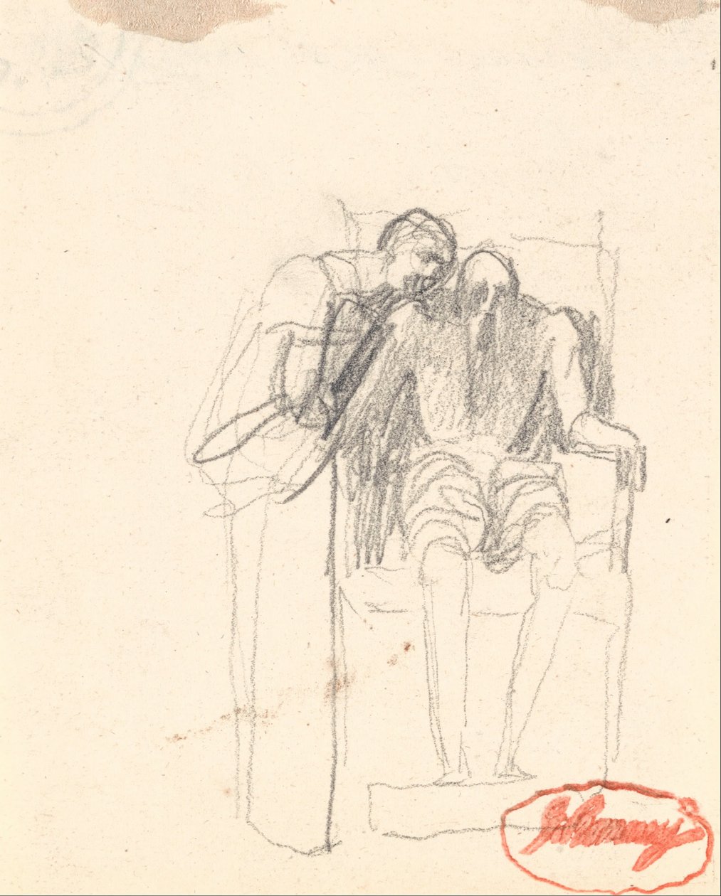 Möglicherweise zwei Figuren aus dem Alter von George Romney