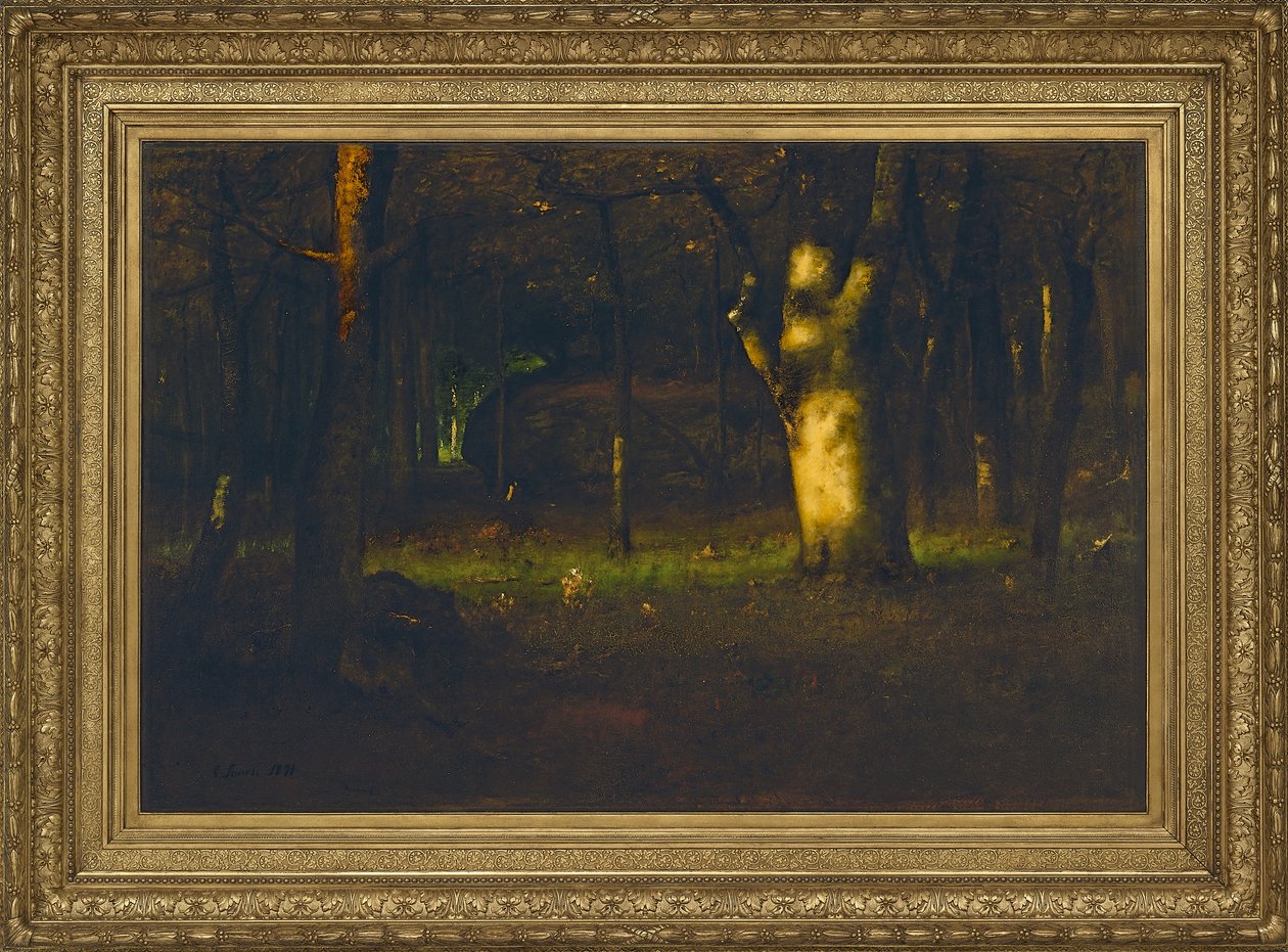 Sonnenuntergang im Wald, 1891 von George Inness