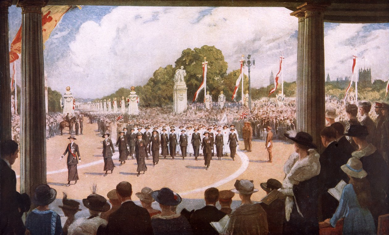 Die Friedensprozession in London von George (after) Harcourt
