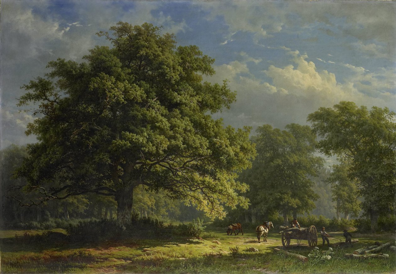 Ansicht im Bentheimer Wald von George Andries Roth