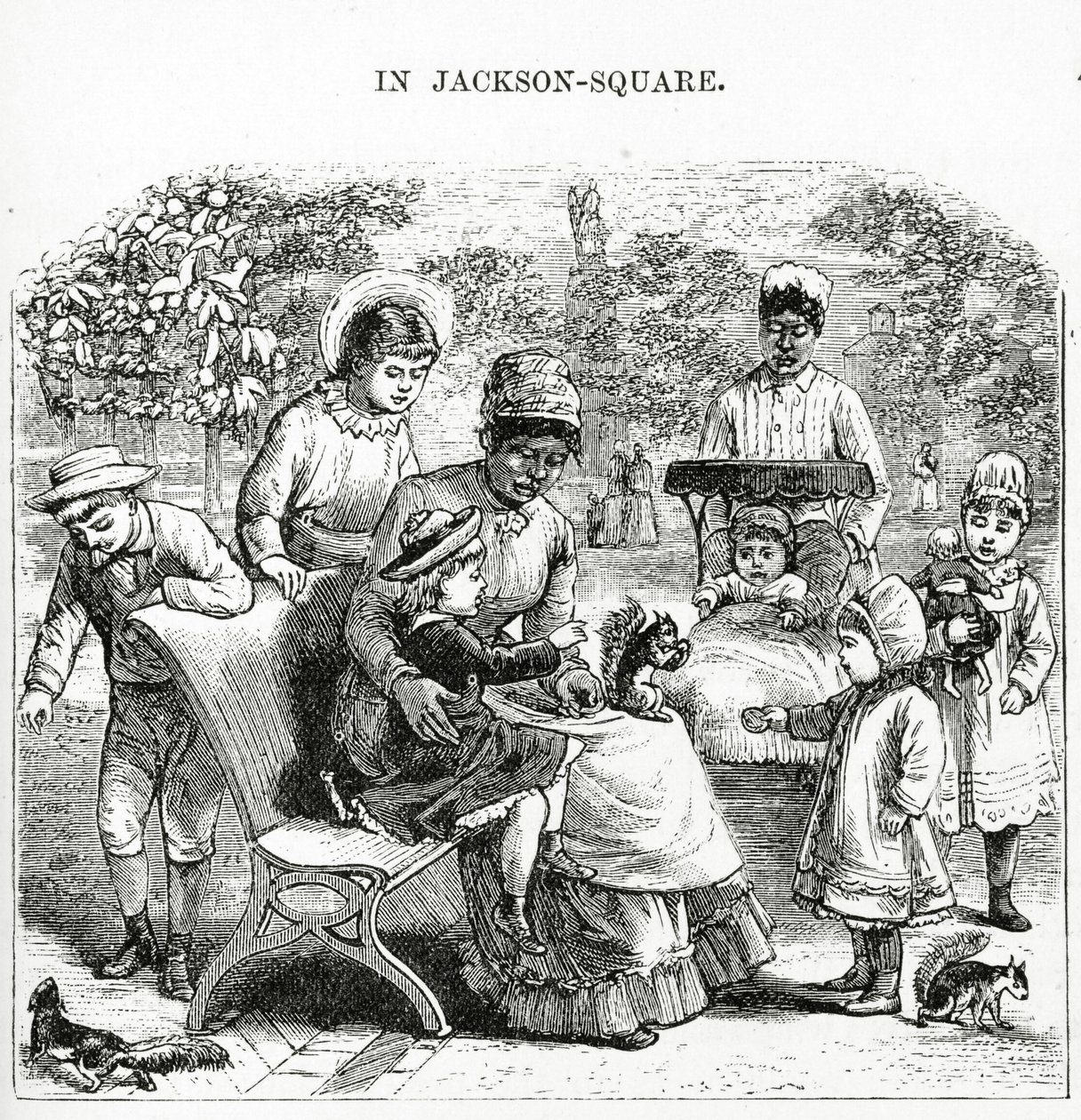 In Jackson Square, New Orleans, Illustration aus 