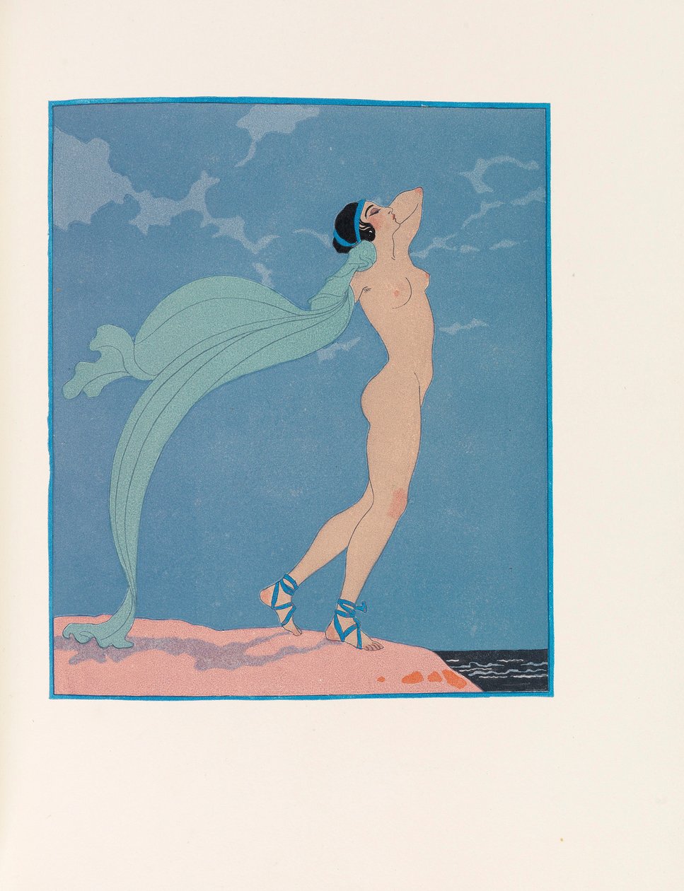 Illustration für Les Chansons de Bilitis von Pierre Louÿs von George Barbier