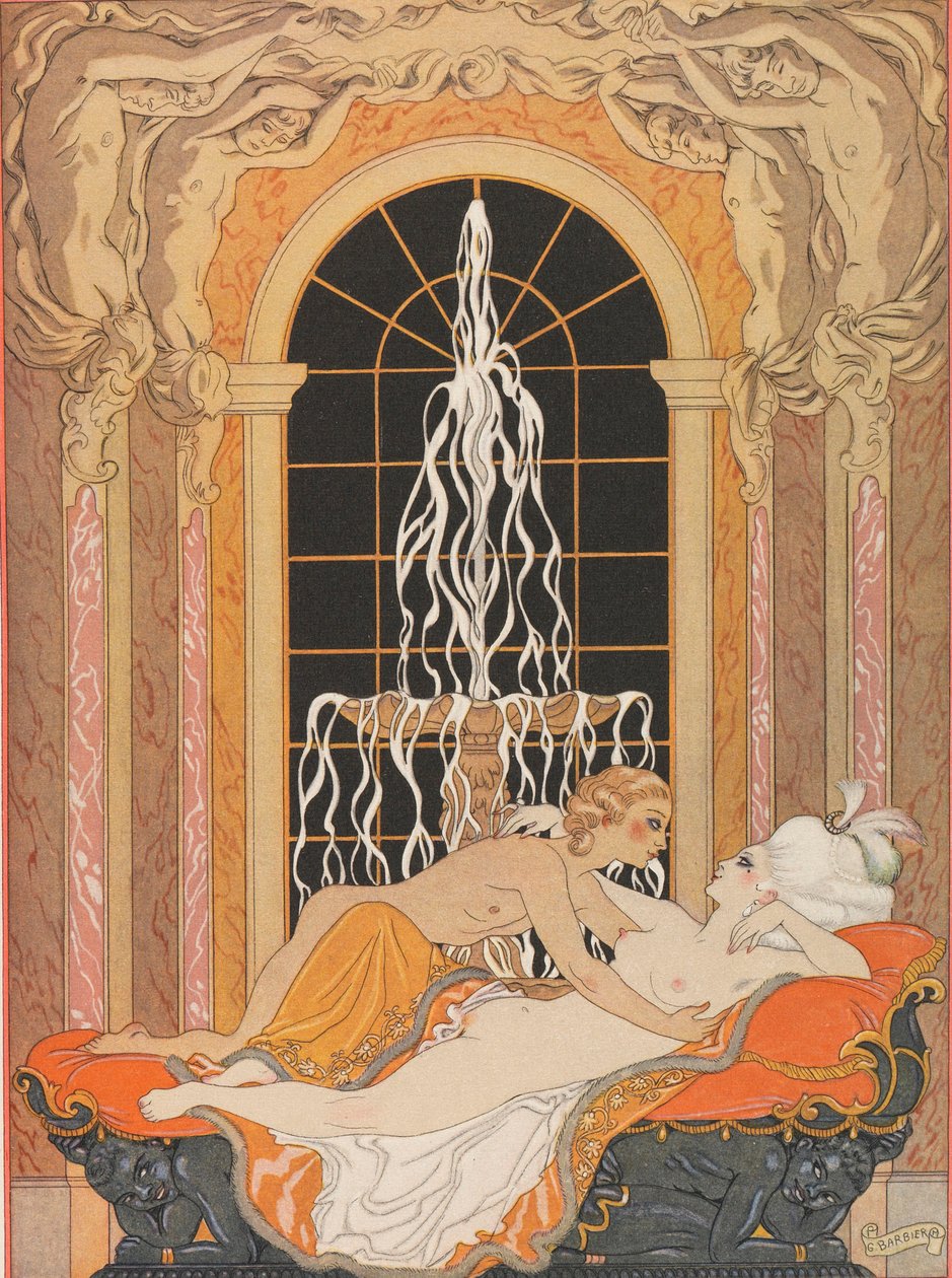 Illustration für den Briefroman Gefährliche Liebschaften Les Liaisons dangereuses, 1934 von George Barbier