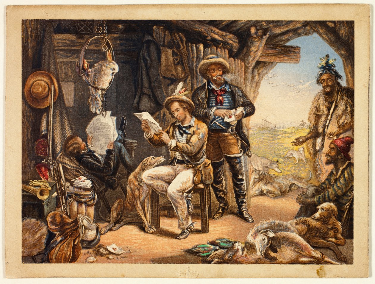 Australien, Nachrichten von Zuhause von George Baxter